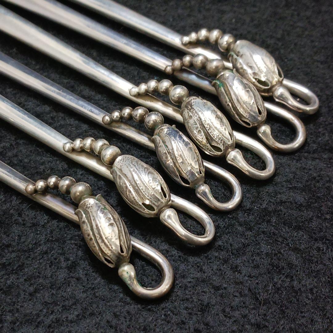 Y2129 ジョージジェンセン ブロッサム 925 オイスターフォーク6本 ma