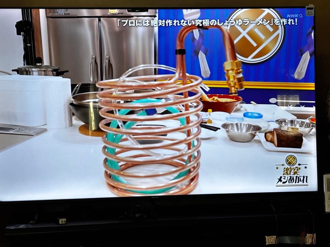 ラーメン屋さん必見　スープ冷却チラー　30〜35cm寸胴用 12パイ銅配管