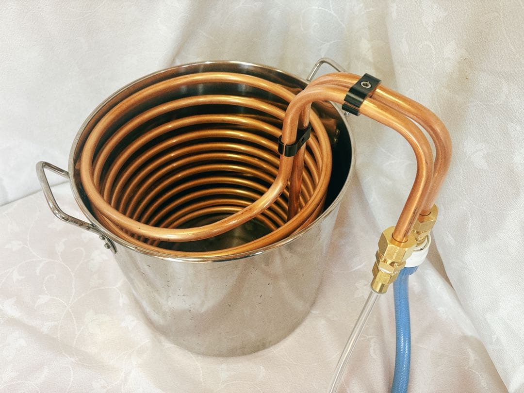 ラーメン屋さん必見　スープ冷却チラー　30〜35cm寸胴用 12パイ銅配管