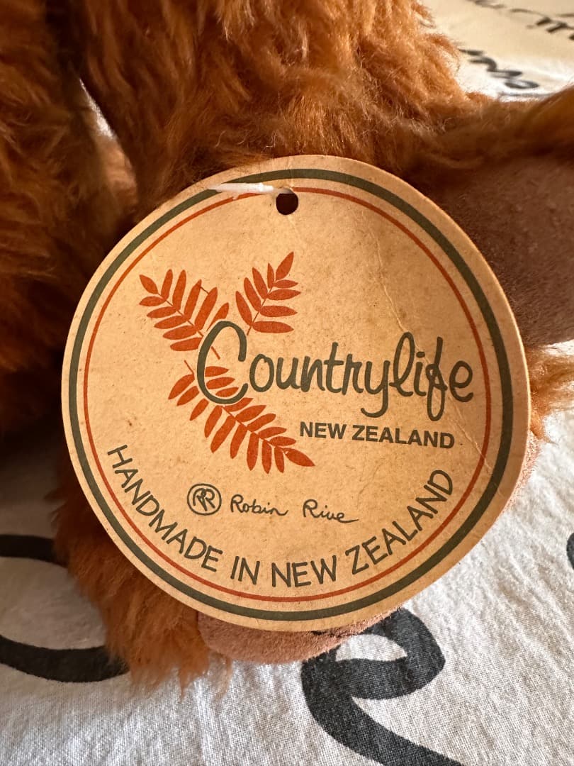 Country Life Robin Rive オレンジブラウン　テディベア