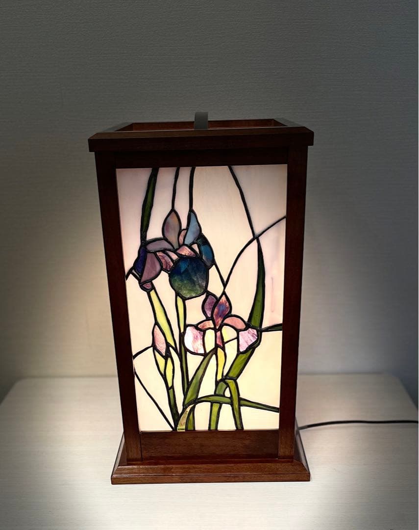 ステンドグラス《行燈》電気スタンド