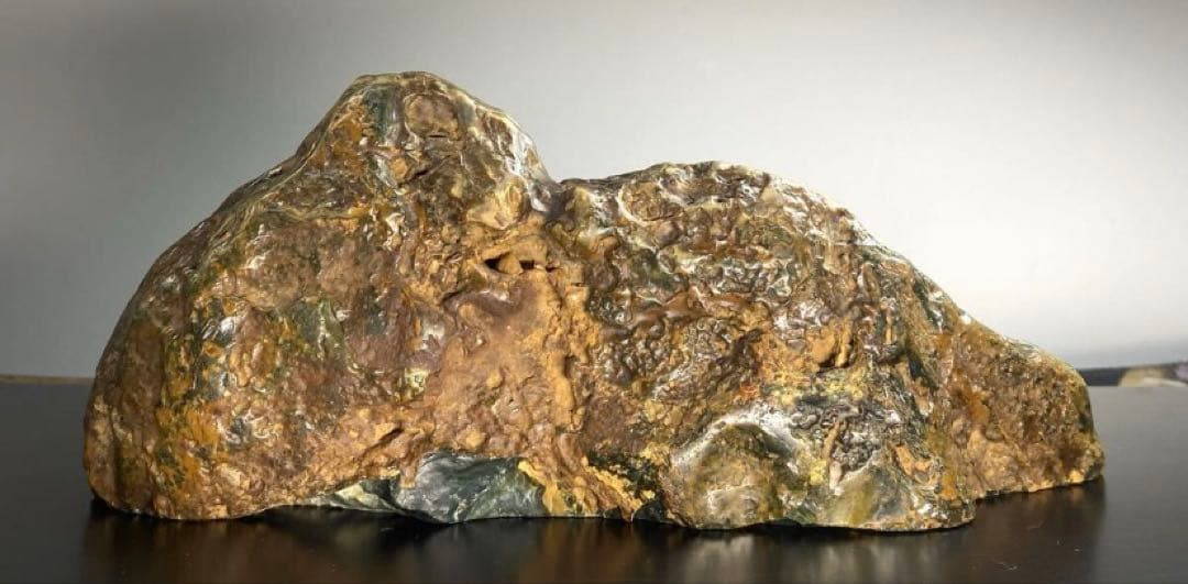 6824 佐渡猿八碧玉 結晶あり 横21.5×高8×奥行7(cm) 1.22kg