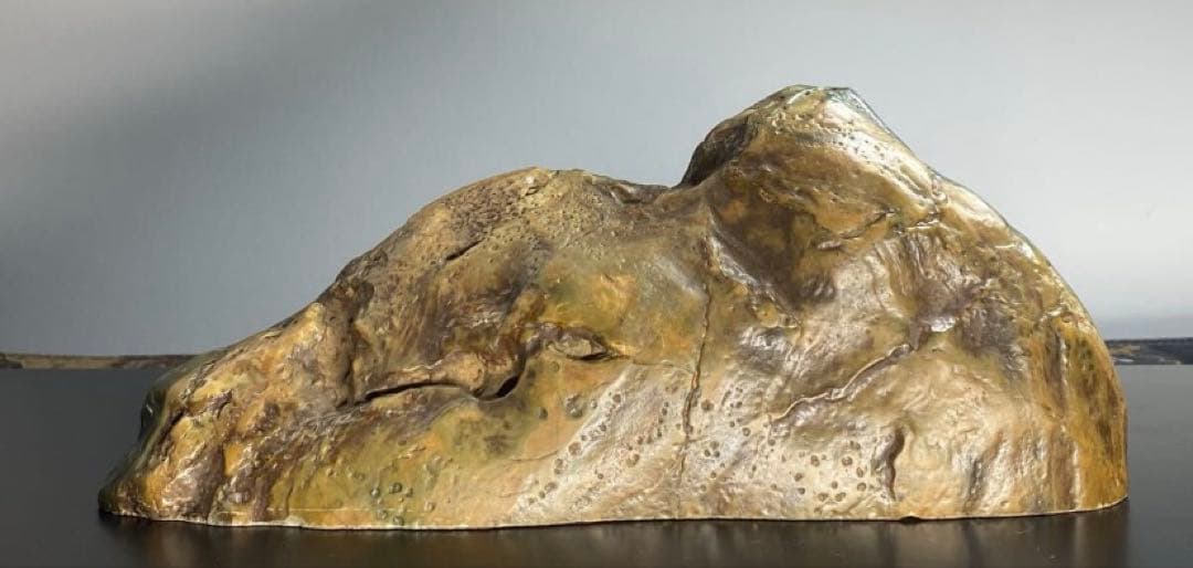 6824 佐渡猿八碧玉 結晶あり 横21.5×高8×奥行7(cm) 1.22kg