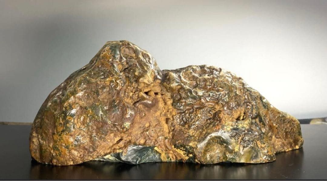 6824 佐渡猿八碧玉 結晶あり 横21.5×高8×奥行7(cm) 1.22kg