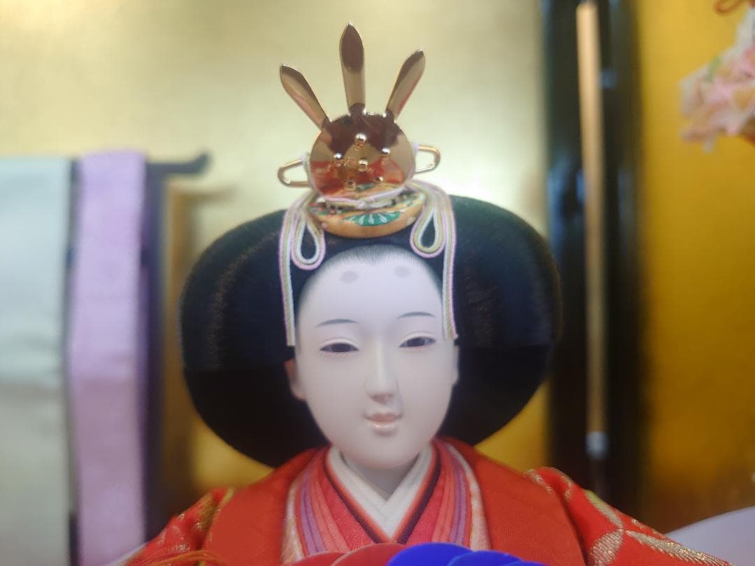 ○タイムセール○新品○ おひなさまフルセット さくら柄金襴衣装と金