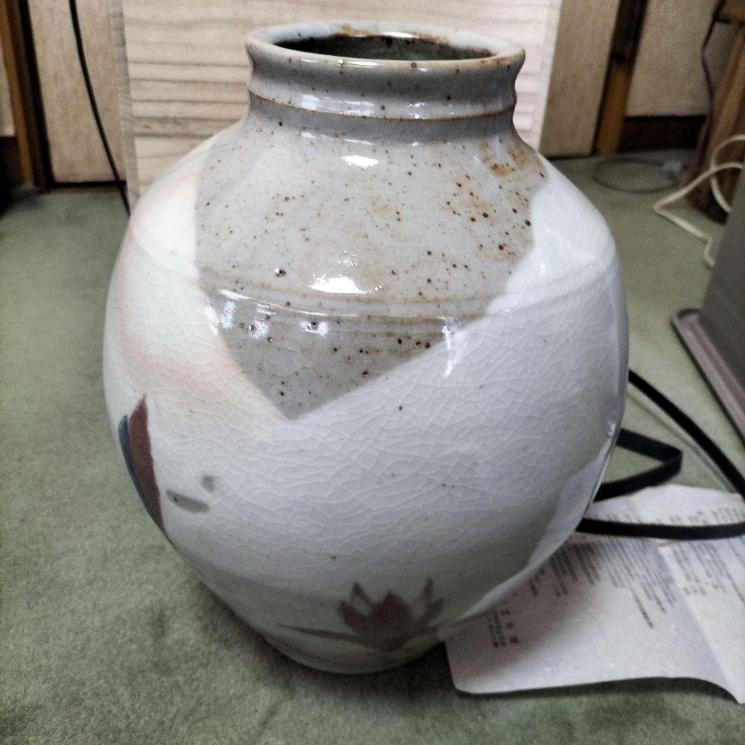 実相窯佐久間孝雄作　花瓶、共箱未使用