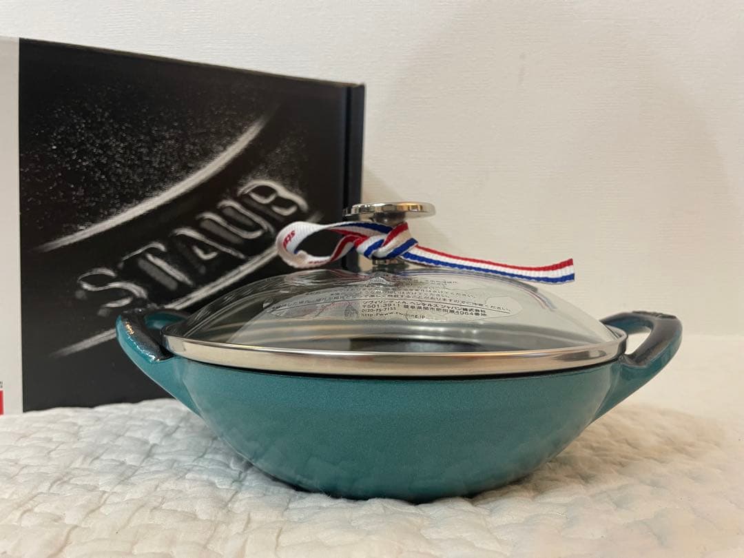 〈新品〉ストウブ　ベビーウォック　ミント