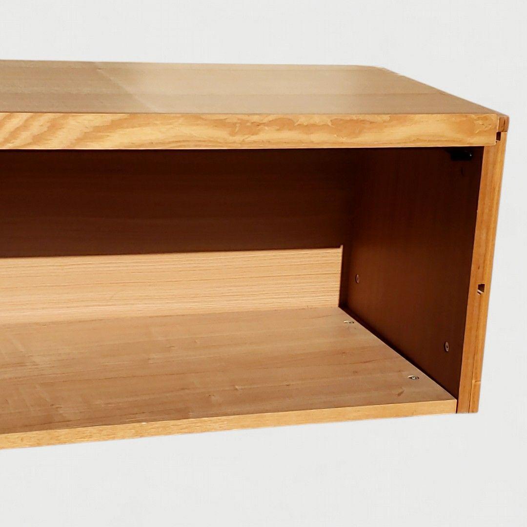 廃盤希少 無印良品 タモ材 ユニットシェルフ用 ボックス フラップ扉
