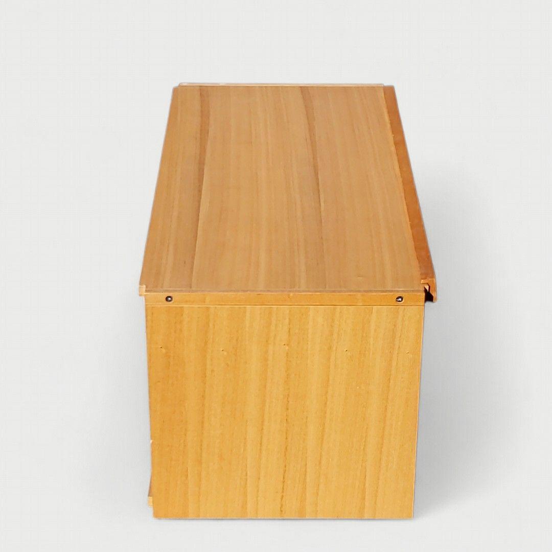 廃盤希少 無印良品 タモ材 ユニットシェルフ用 ボックス フラップ扉