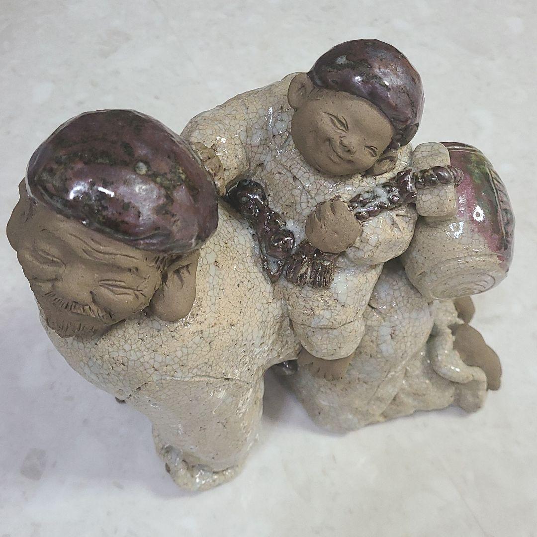 ヒデ　 増田重幸作品、うまのり大黒天、縁起物　因幡の白兎　2点セット