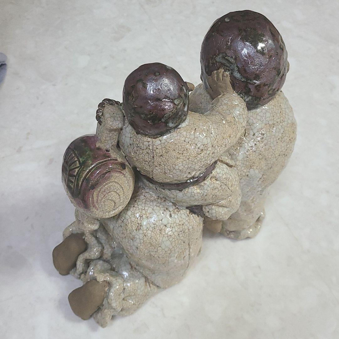 ヒデ　 増田重幸作品、うまのり大黒天、縁起物　因幡の白兎　2点セット