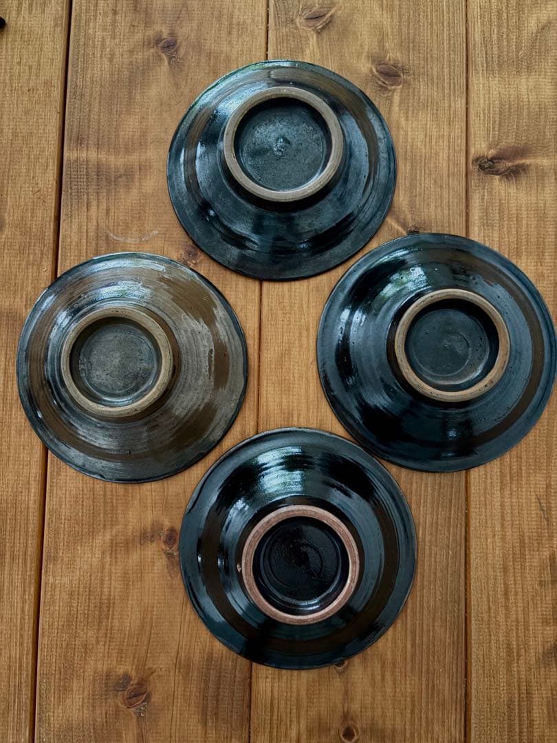 稀少ビンテージ　やちむん 壺屋焼　皿　鉢4客セット