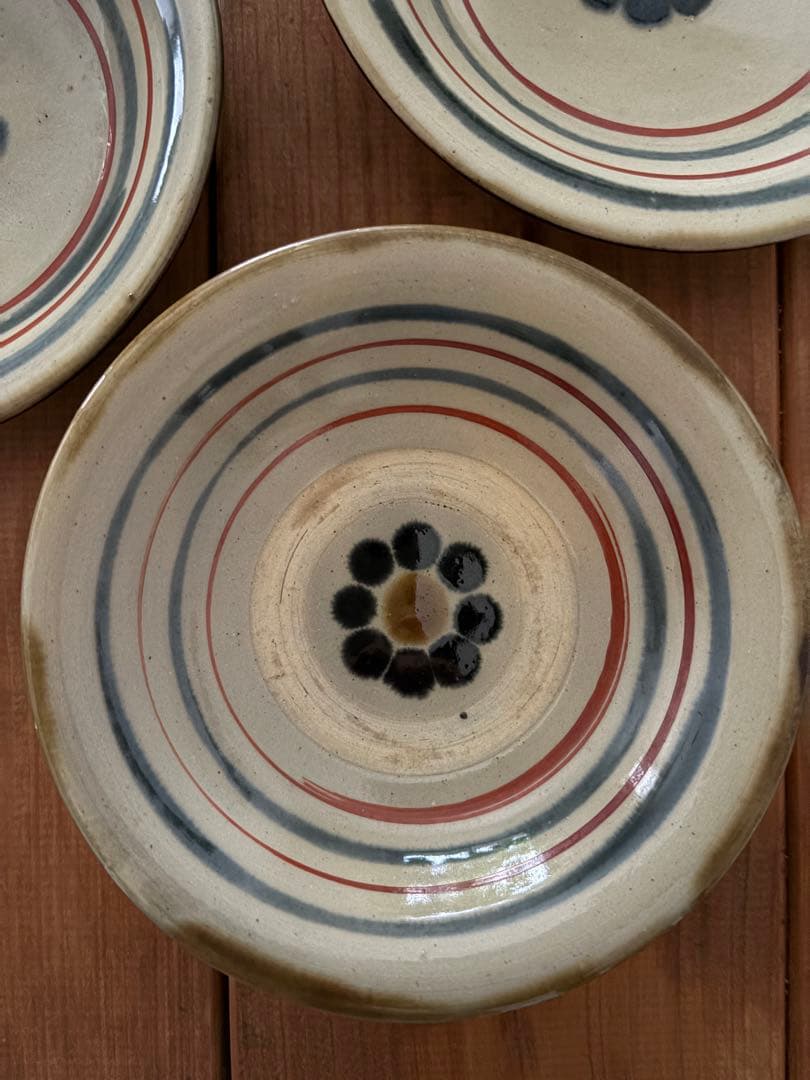 稀少ビンテージ　やちむん 壺屋焼　皿　鉢4客セット