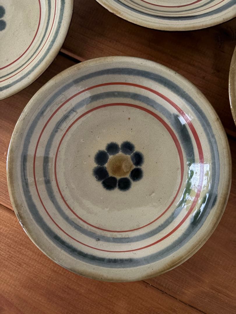 稀少ビンテージ　やちむん 壺屋焼　皿　鉢4客セット
