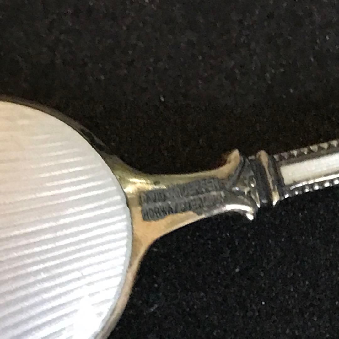 デヴィット アンデルセン カトラリー スプーン シルバー 純銀 ホワイト 七宝焼