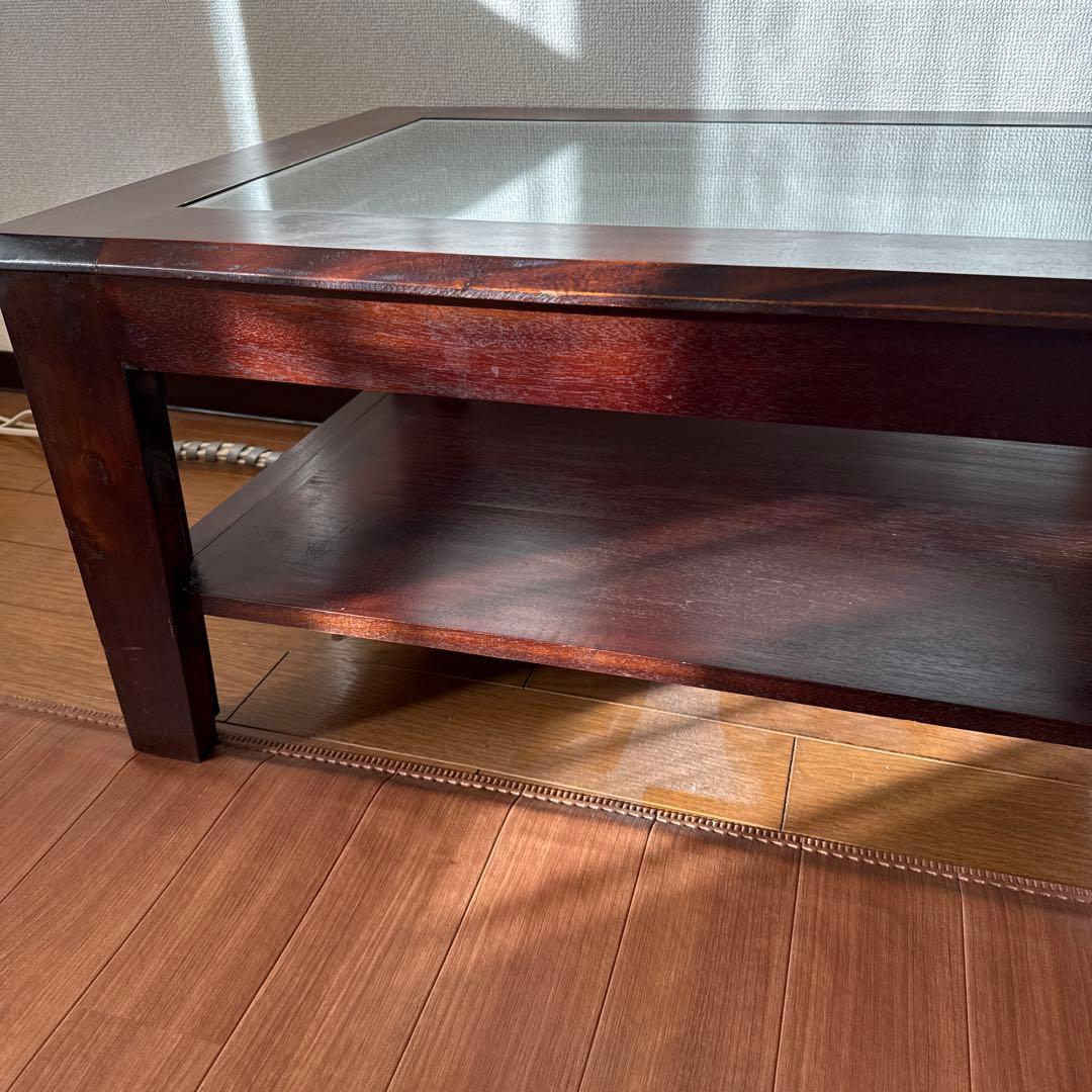 伸長式ガラステーブル