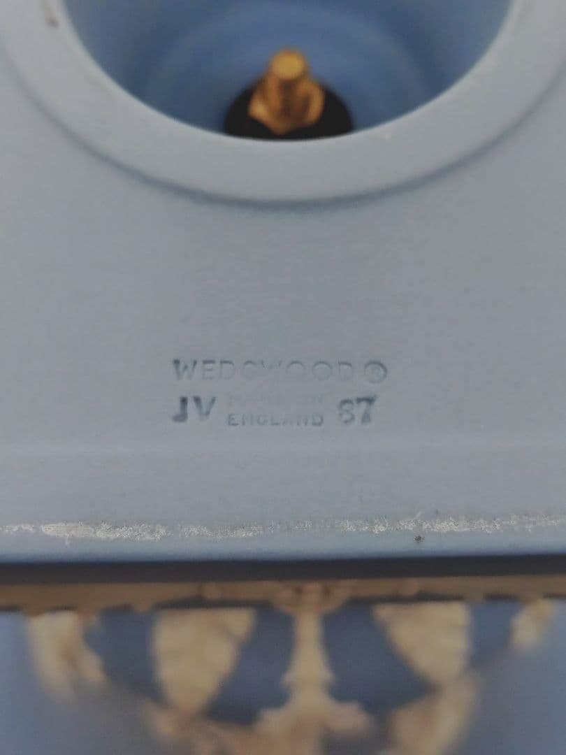 4-475ウェッジウッド ジャスパー 花瓶 フラワーベース 飾り壺