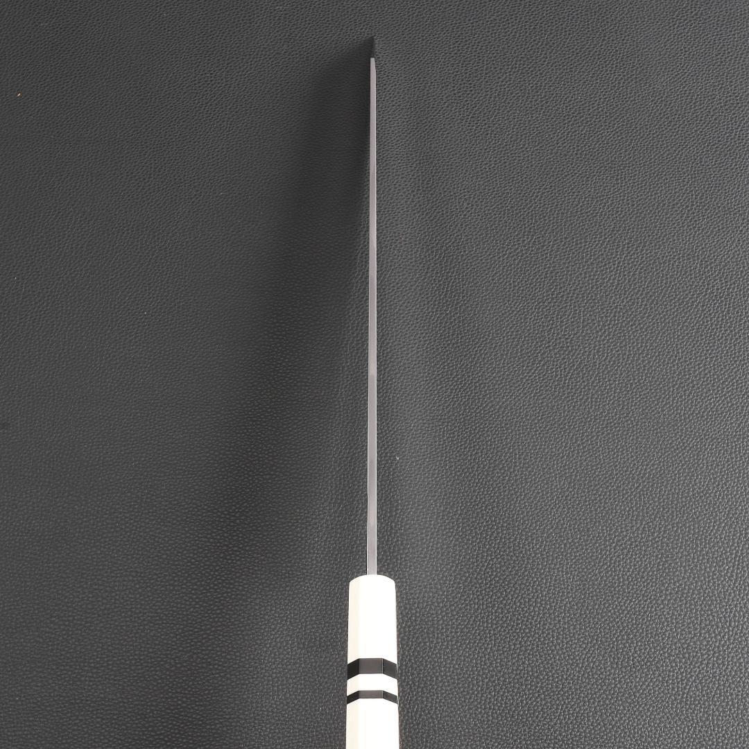 9841 切付柳刃包丁 尺一 刃は究極の切れ味 刺身包丁 人工象牙黒三本巻八角柄