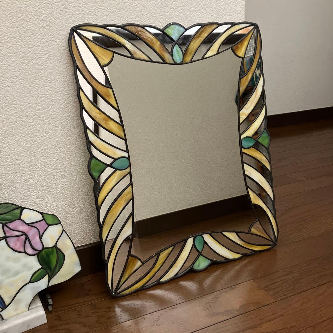 ステンドグラス 鏡