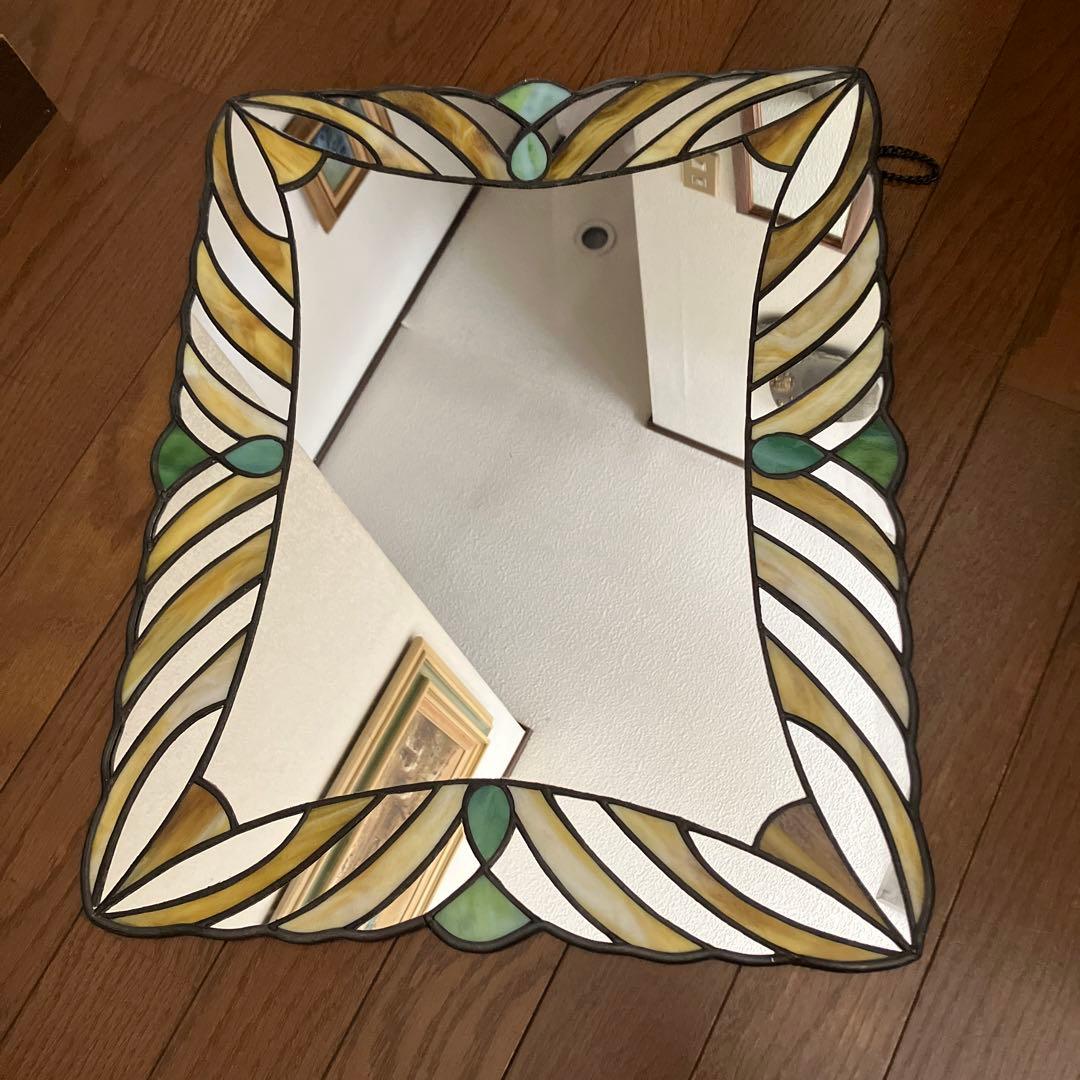 ステンドグラス 鏡