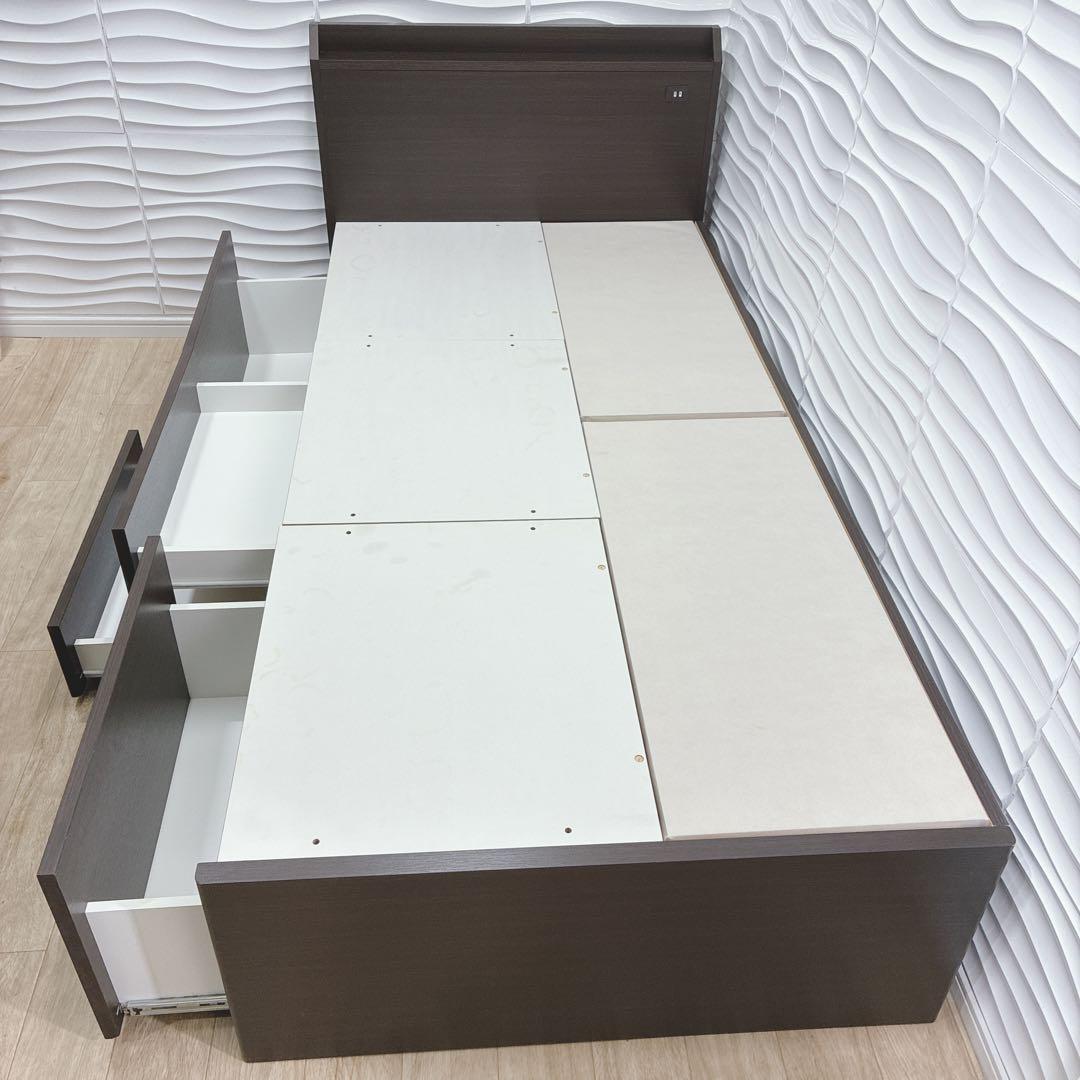 ◇ニトリ◇ベッドフレーム◇収納コンセント付◇シングル◇大阪兵庫京都奈良滋賀和歌山