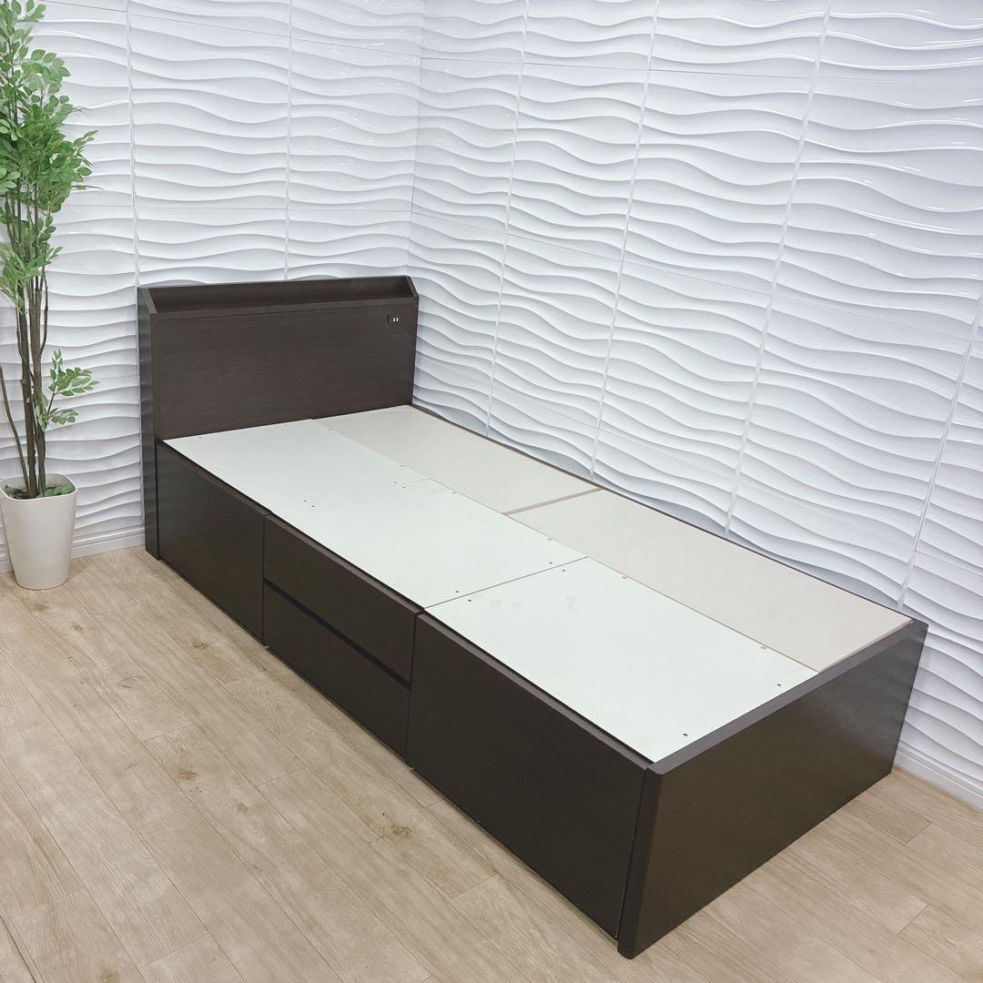 ◇ニトリ◇ベッドフレーム◇収納コンセント付◇シングル◇大阪兵庫京都奈良滋賀和歌山