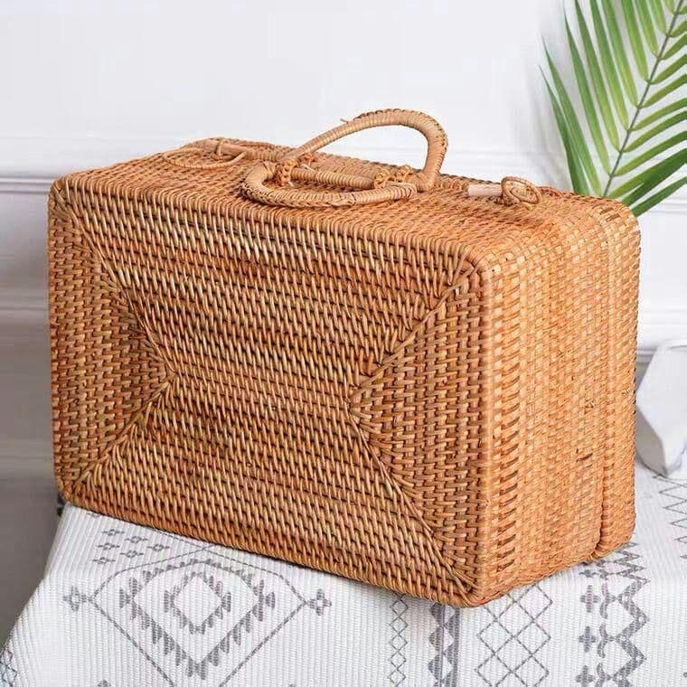 ハンド収納ボックスベトナム純藤編み4