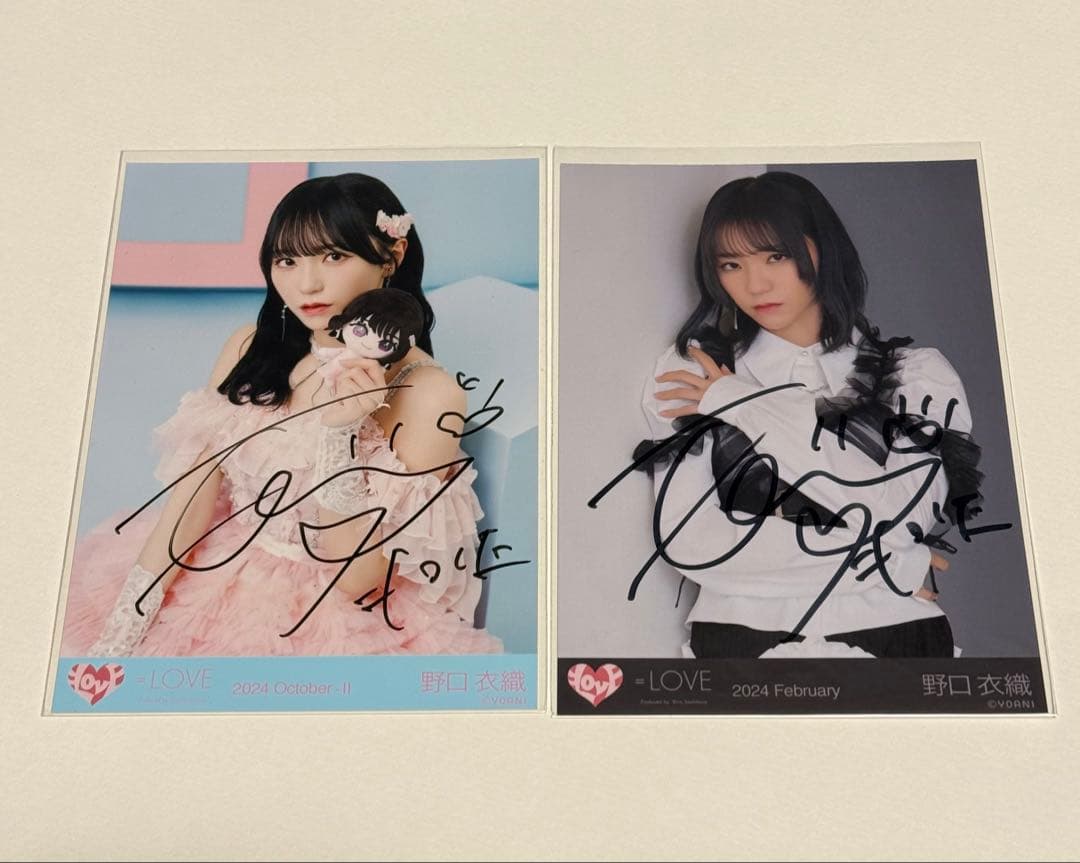 イコラブ 野口衣織 直筆 生写真 モーリーファンタジー 狂想