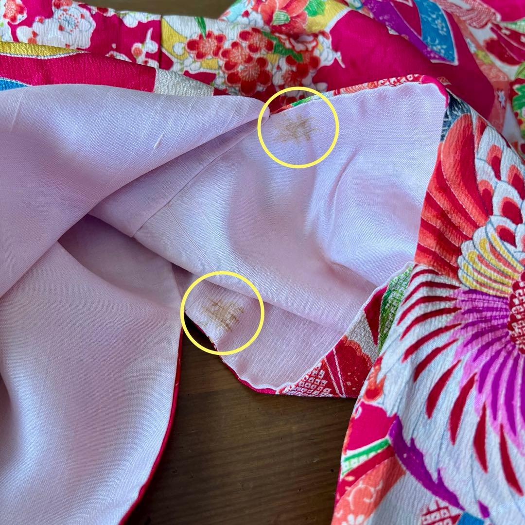 正絹 アンティーク着物 レトロ着物 ☆宝船 鶴丸 おめでたいがいっぱい 七五三