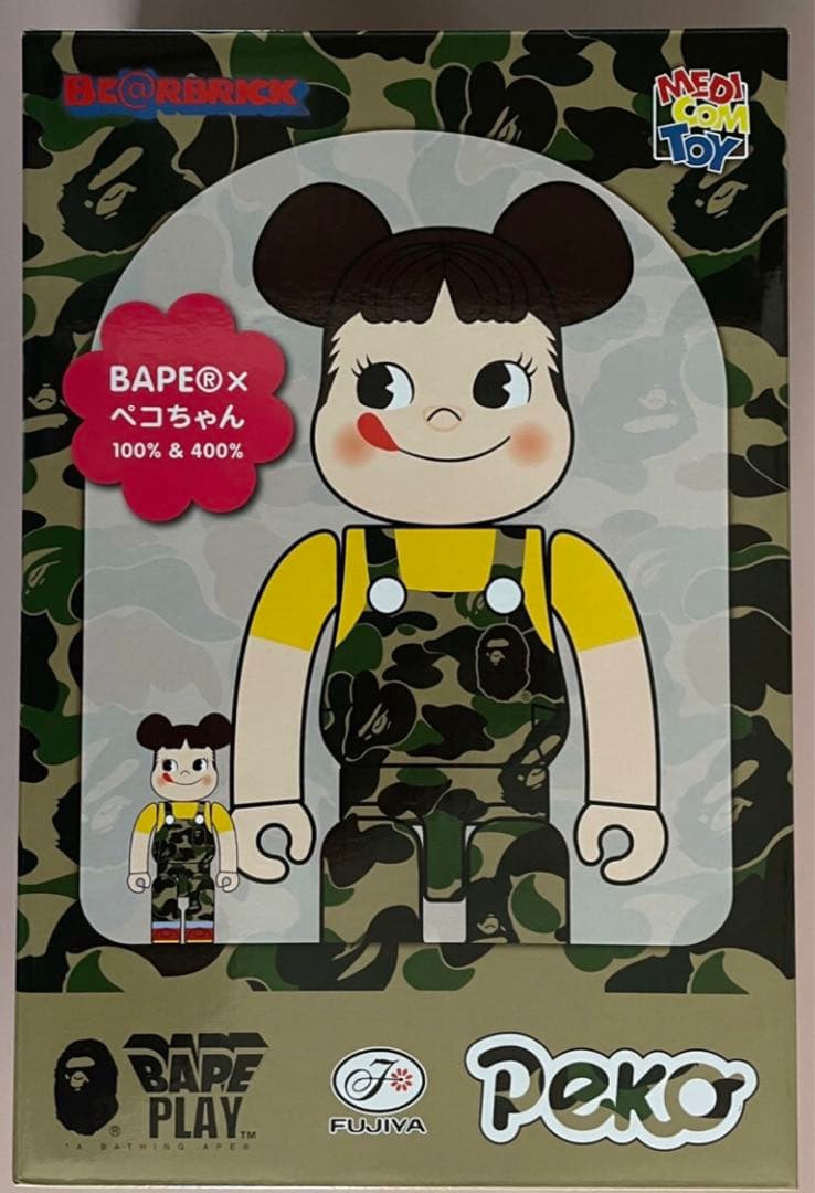 BE@RBRICK BAPE(R) ペコちゃん 100％ & 400％ - メルカリ