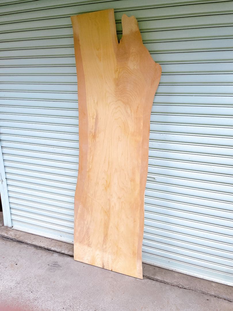 天然　カヤ　机　木材　天板　カウンターテーブル　デスク　テレビ台　一枚板