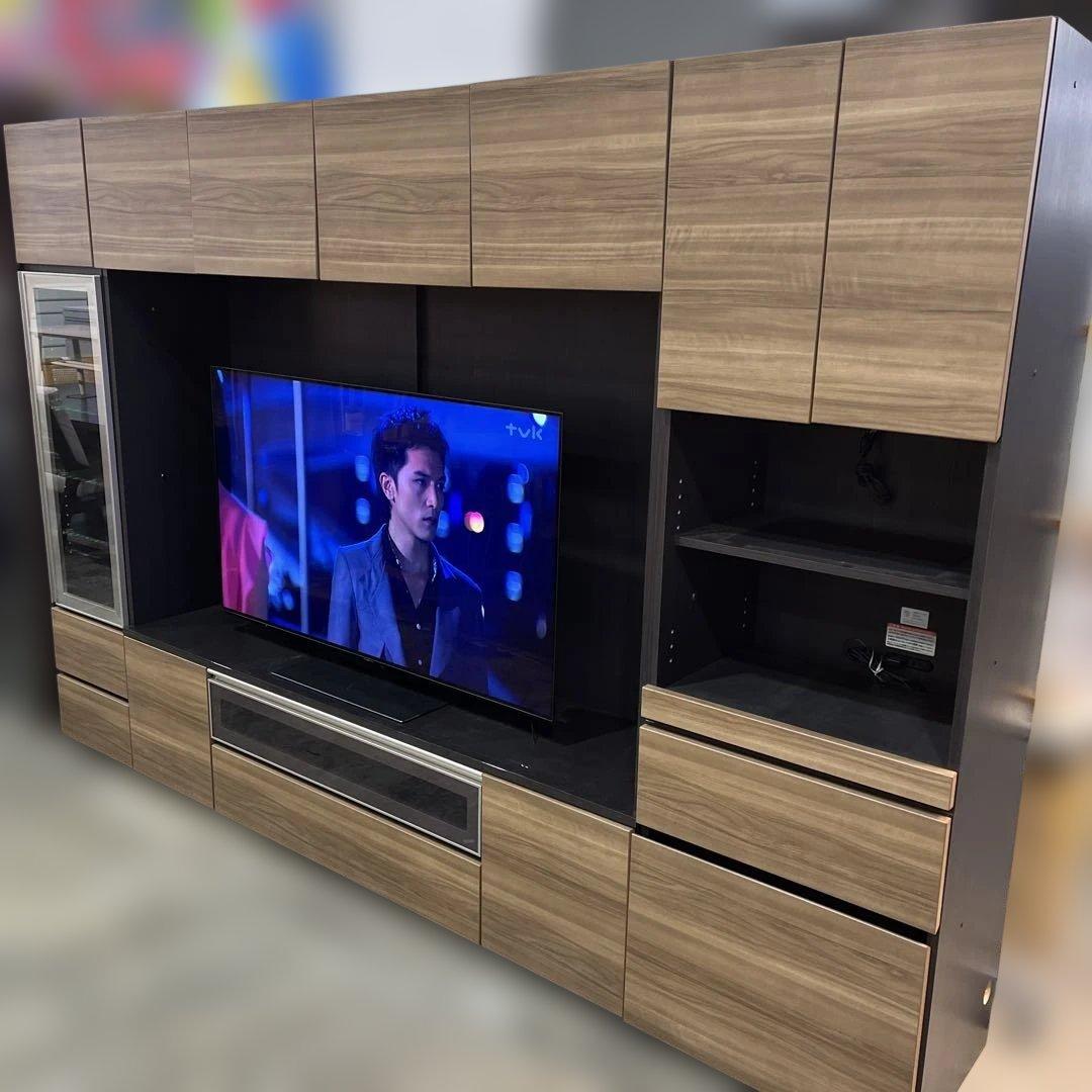 綾野製作所 フリージア 壁面TVボード 最高級TVシステムユニット 美品