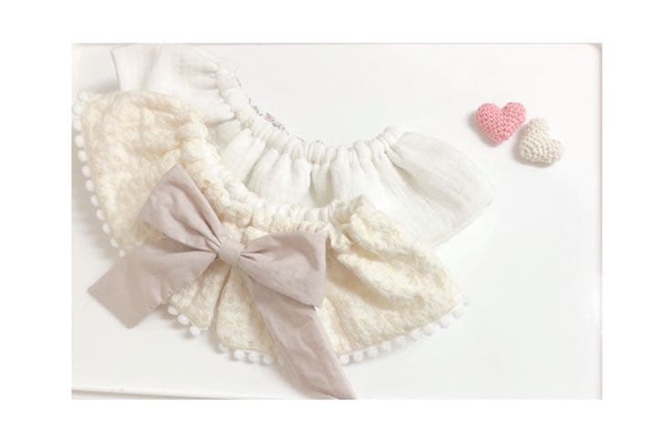 ハンドメイドスタイ　フリルスタイ　リボンスタイ　♡うさぎ♡