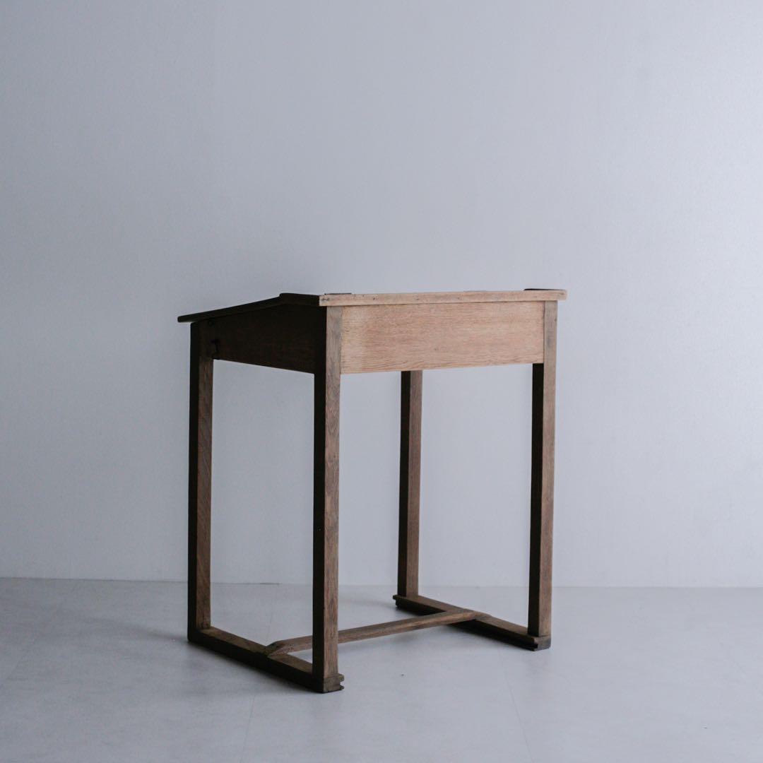 オーク材 チーク材 フランス アンティークデスク 無垢材 ブロカント 古家具