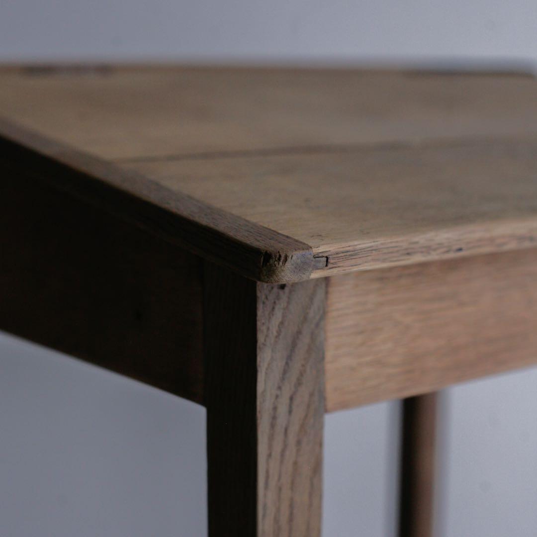 オーク材 チーク材 フランス アンティークデスク 無垢材 ブロカント 古家具