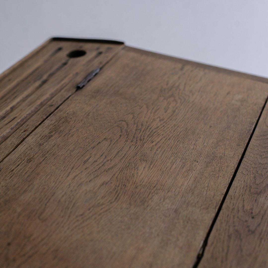 オーク材 チーク材 フランス アンティークデスク 無垢材 ブロカント 古家具