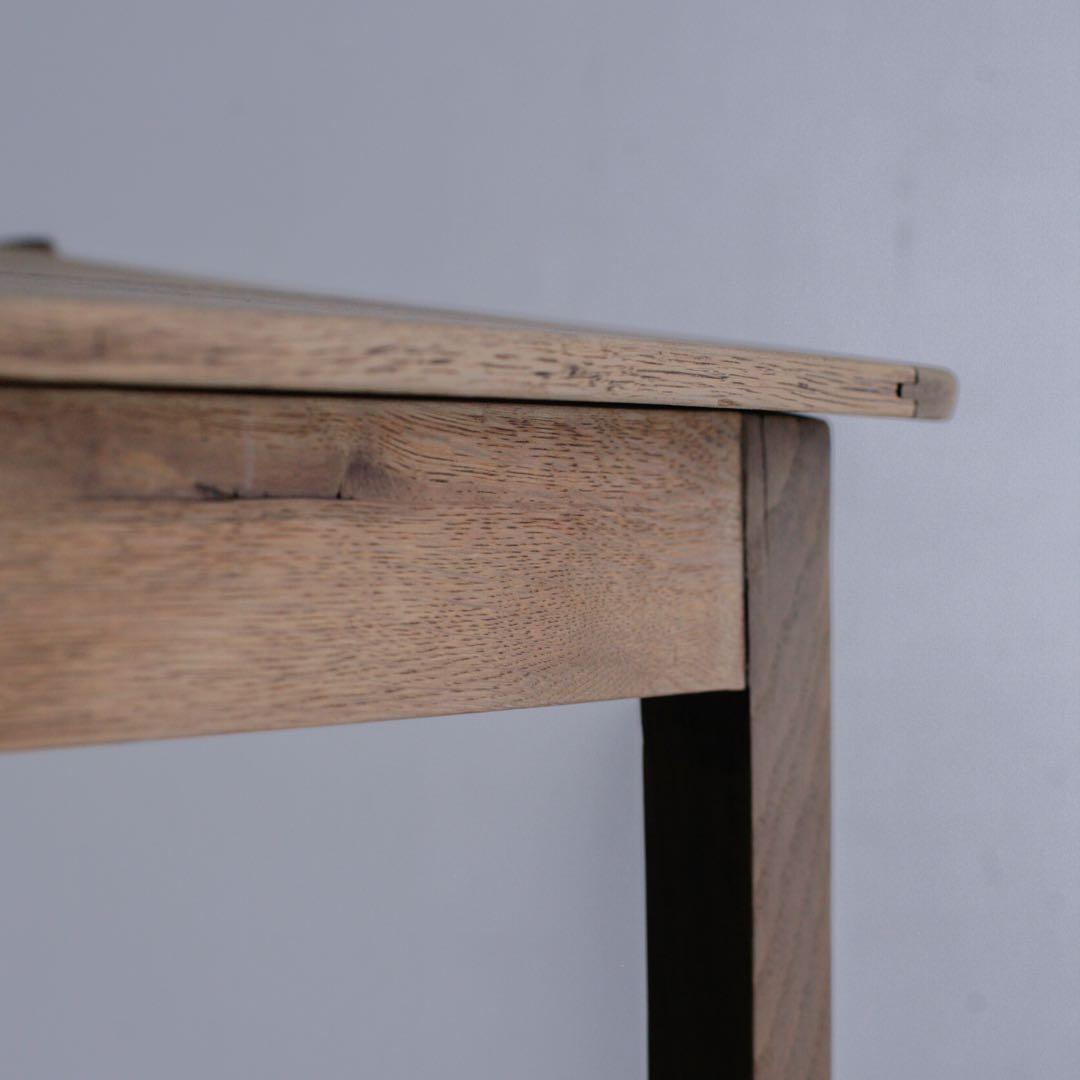 オーク材 チーク材 フランス アンティークデスク 無垢材 ブロカント 古家具