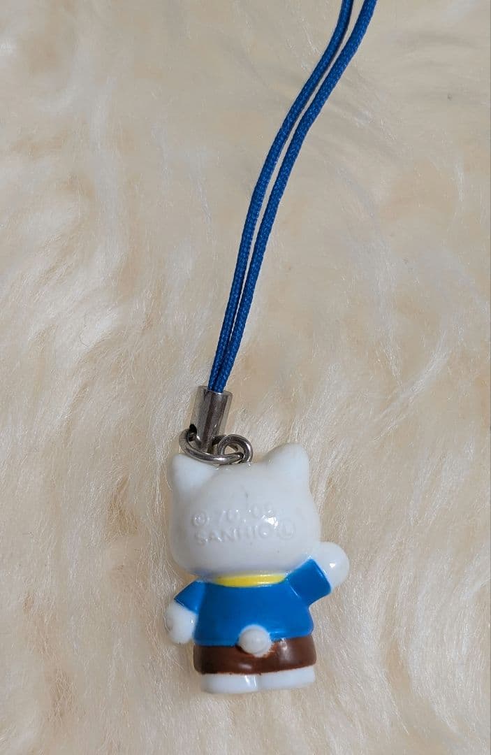 ハローキティ　キティちゃん　パパ　ストラップ　根付　くさつ　草津温泉