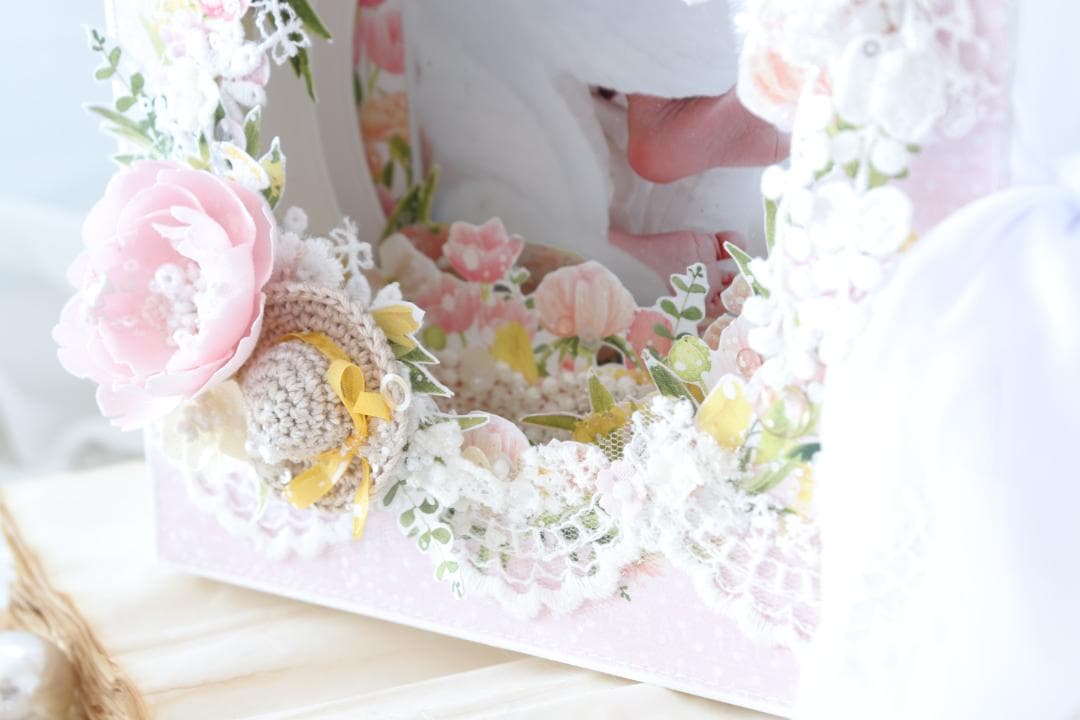 シャドーボックスフォトフレーム♡スクラップブッキング♡フォトフレーム