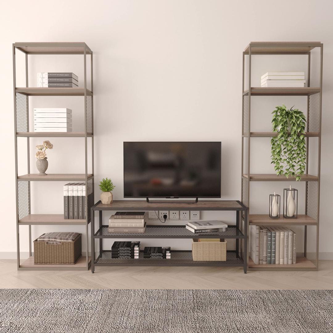 テレビボード エレガントウッド 木目調 豊富な収納スペース付き