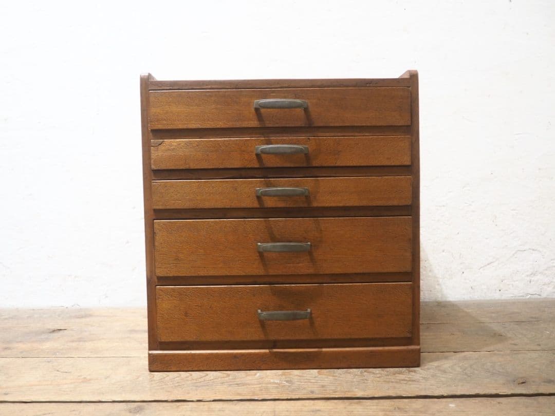 1308 ヴィンテージ　レトロな小引き出し　収納棚　書類ケース　古家具　古道具