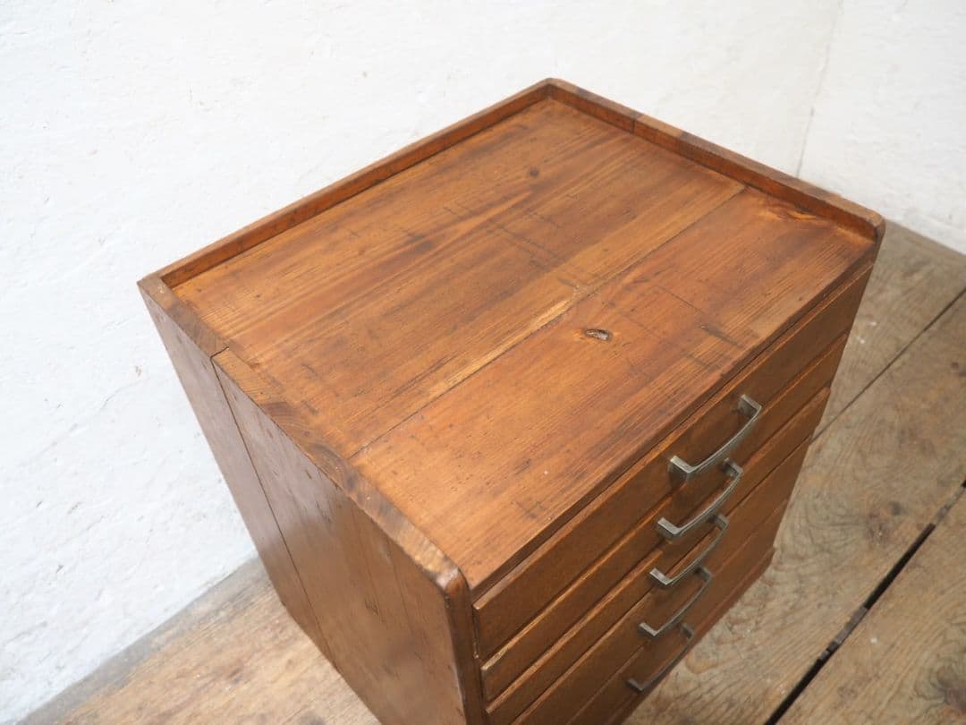 1308 ヴィンテージ　レトロな小引き出し　収納棚　書類ケース　古家具　古道具