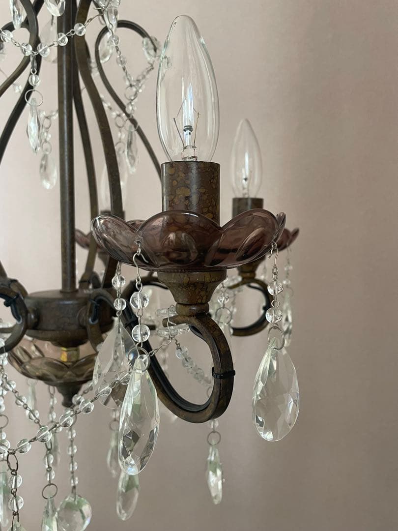 希少★ローラアシュレイShamley Chandelier5灯(シャムリー5灯)