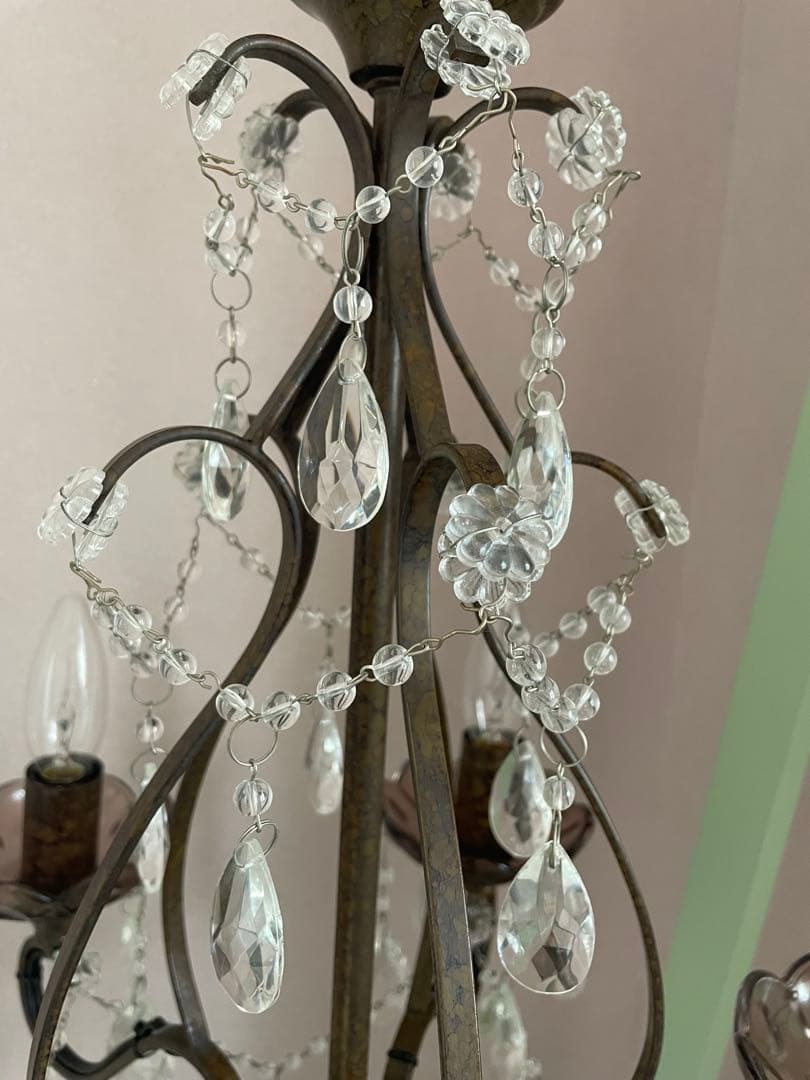 希少★ローラアシュレイShamley Chandelier5灯(シャムリー5灯)