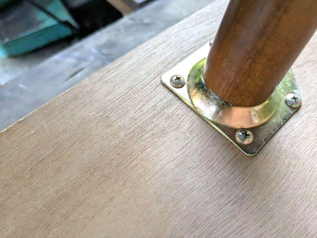 ガラステーブル　Gigi　天然木オーク材　大き目サイズ