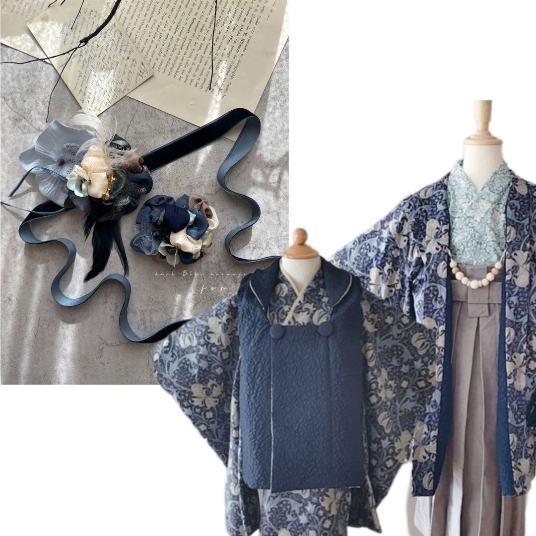 きらめくロゼット様　男の子用髪飾り