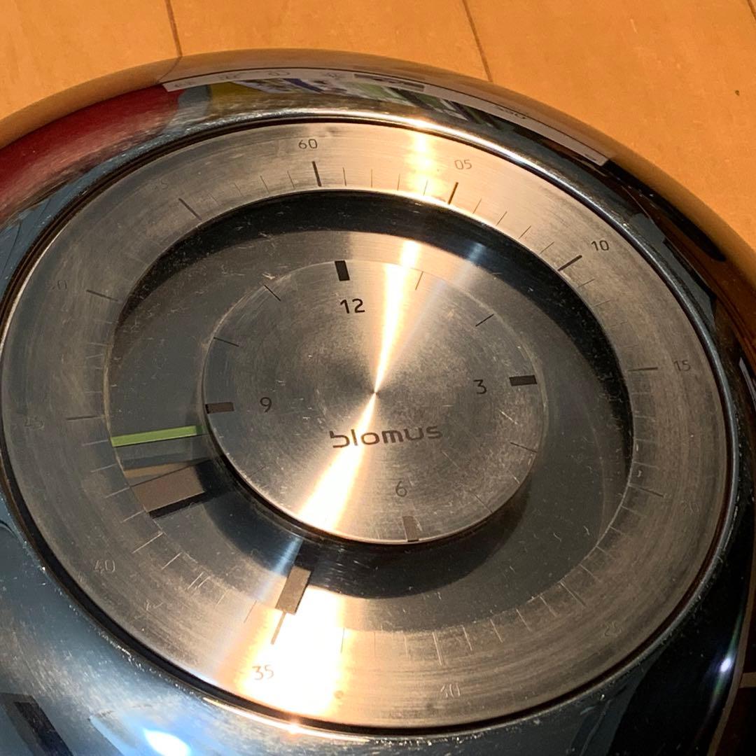 blomus ブロムス ウォールクロック ドイツ製　ステンレス 掛け時計