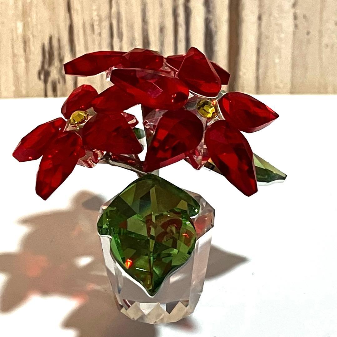 g*e様 【美品】スワロフスキー ポインセチア 905209 クリスタル