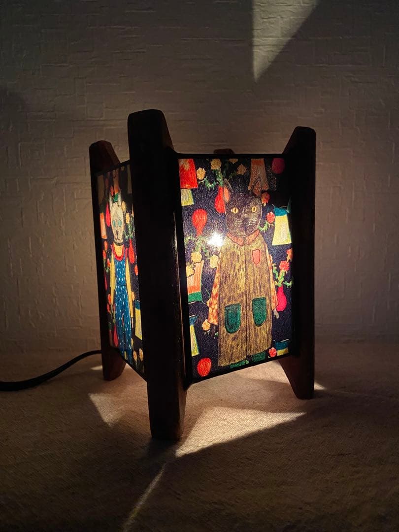 ハンドメイド⭐︎可愛い⭐︎世界で１つ　ナイトランプ　mannine マンナイン