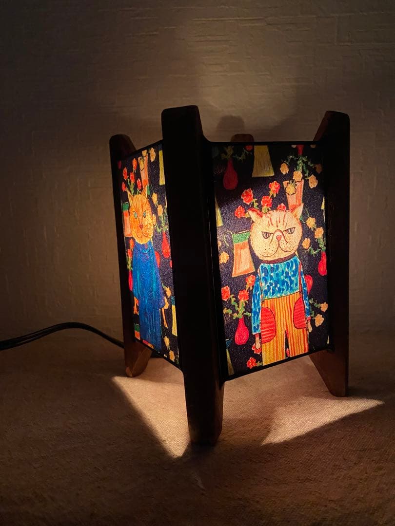 ハンドメイド⭐︎可愛い⭐︎世界で１つ　ナイトランプ　mannine マンナイン